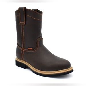 Roper Men's Dark Brown Western Boots with Tan Stitching